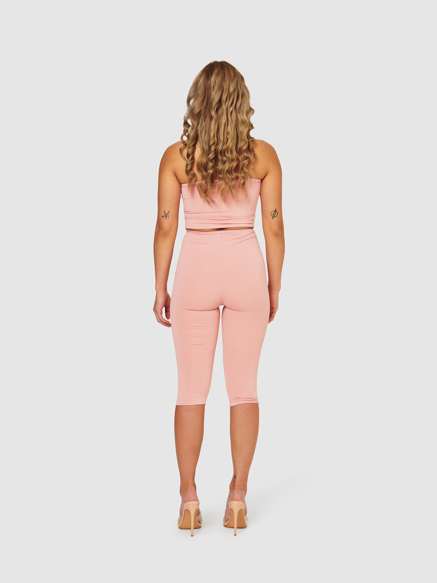 The Bettina Crop Leggings - Pink Amethyst
