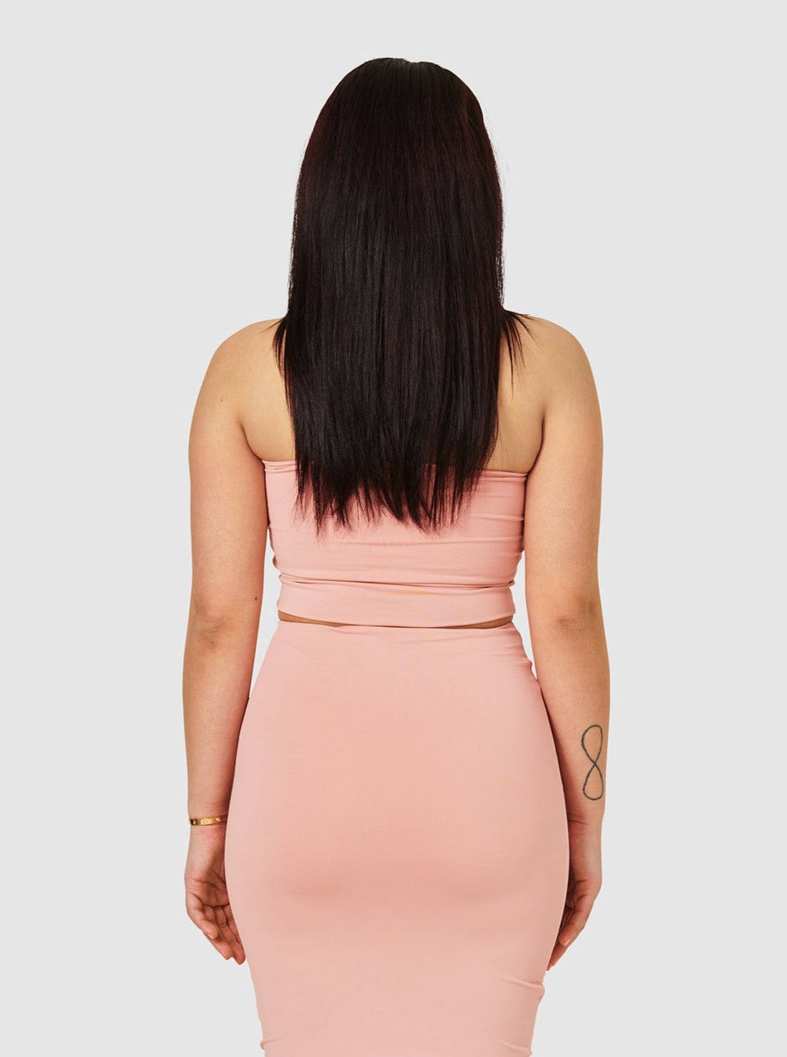 The Burcu Crop Bandeau - Pink Amethyst