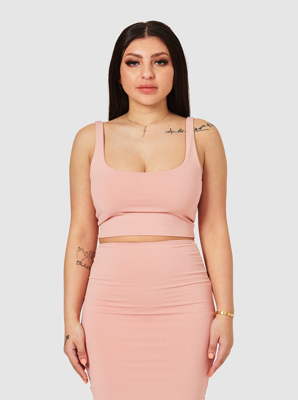 The Silva Crop Tank - Pink Amethyst
