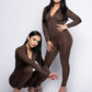 The Elle Jumpsuit - Hazelnut Latte