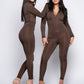 The Elle Jumpsuit - Hazelnut Latte