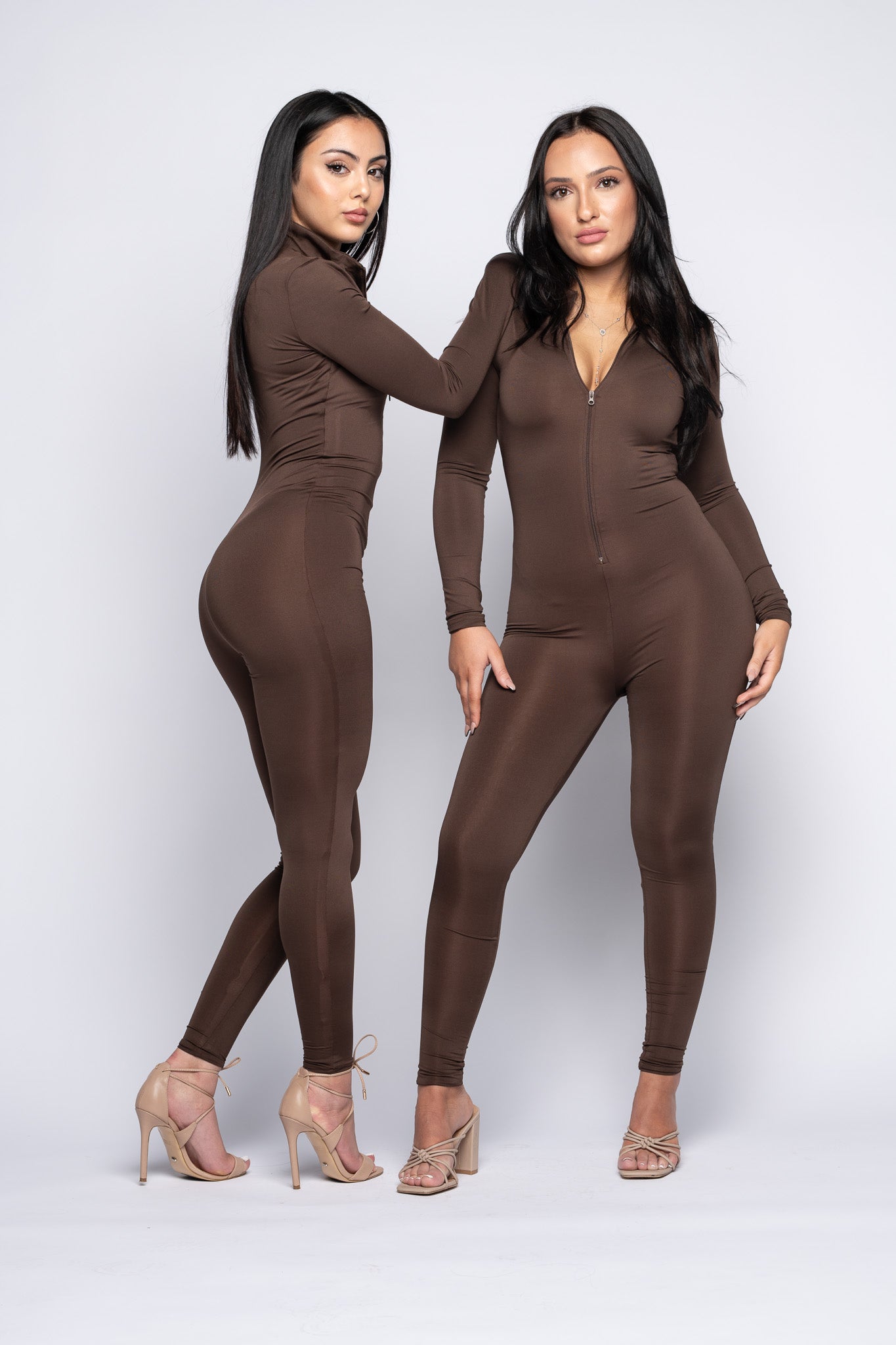 The Elle Jumpsuit - Hazelnut Latte