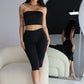 The Bettina Crop Leggings - Black Liquorice