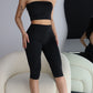 The Bettina Crop Leggings - Black Liquorice