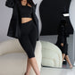 The Bettina Crop Leggings - Black Liquorice