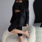 The Bettina Crop Leggings - Black Liquorice