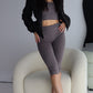 The Bettina Crop Leggings - Shark Grey