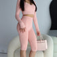 The Bettina Crop Leggings - Pink Amethyst