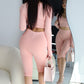 The Bettina Crop Leggings - Pink Amethyst