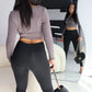 The Lauren High Waisted Leggings - Black Liquorice