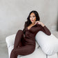 The Elle Jumpsuit - Hazelnut Latte
