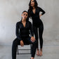 The TALL Elle Jumpsuit - Black Liquorice FINAL SALE