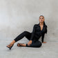 The TALL Elle Jumpsuit - Black Liquorice FINAL SALE