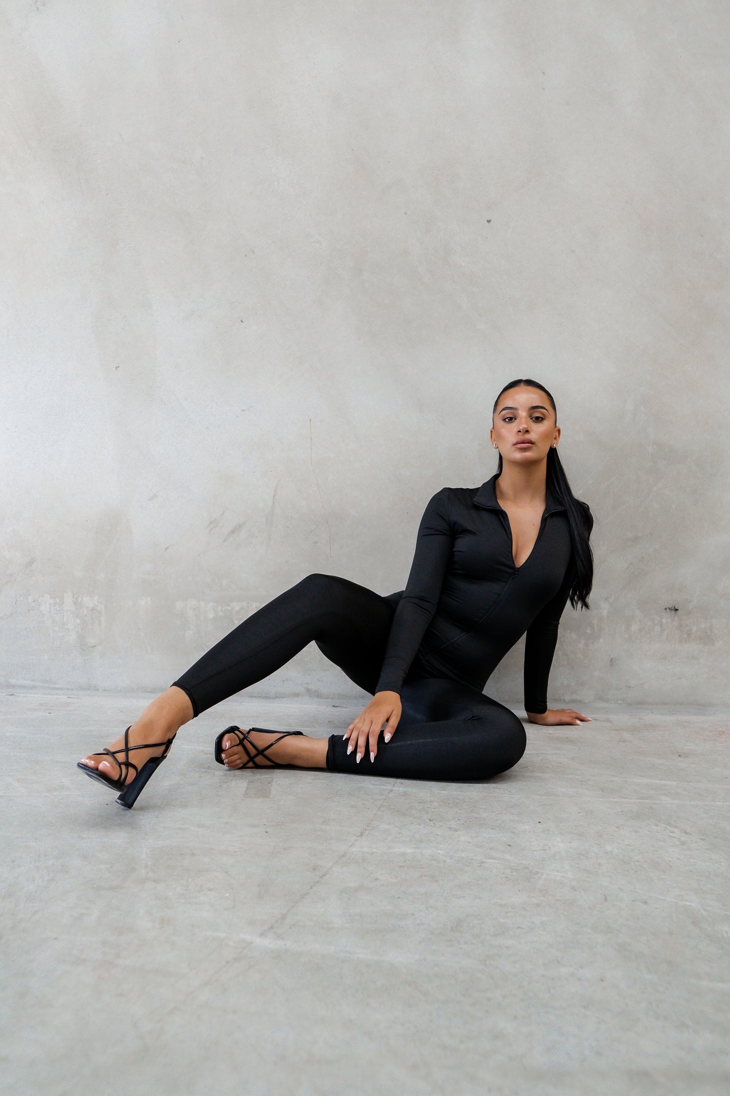 The TALL Elle Jumpsuit - Black Liquorice FINAL SALE