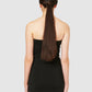 The Burcu Crop Bandeau - Black Liquorice