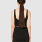 The Silva Crop Tank - Black Liquorice