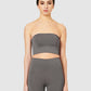 The Burcu Crop Bandeau - Shark Grey