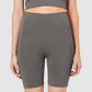 The Zara High Waisted Bike Shorts - Shark Grey