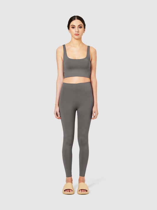 The Lauren High Waisted Leggings - Shark Grey