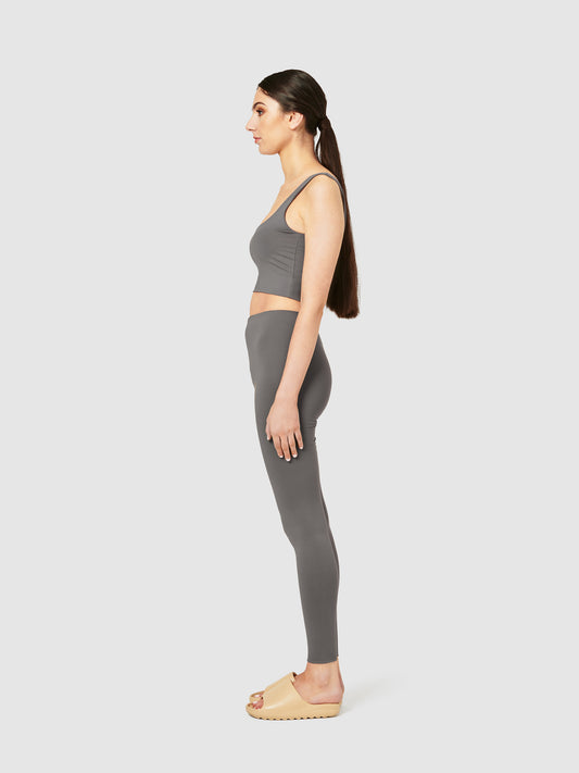 The Lauren High Waisted Leggings - Shark Grey