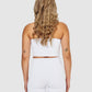 The Burcu Crop Bandeau - White Dove